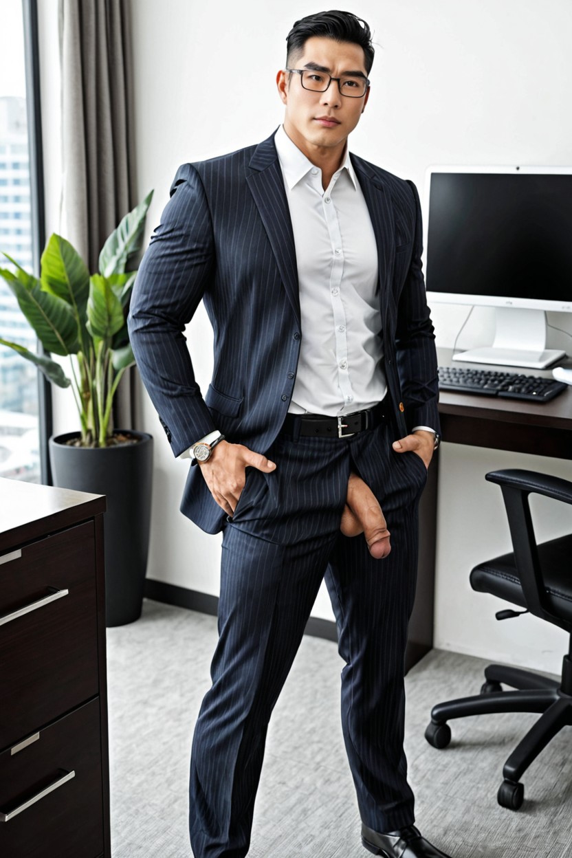 Heavy-lidded Eyes, Office Worker, Imposing Presenceflaccid Penis Porno gay IA