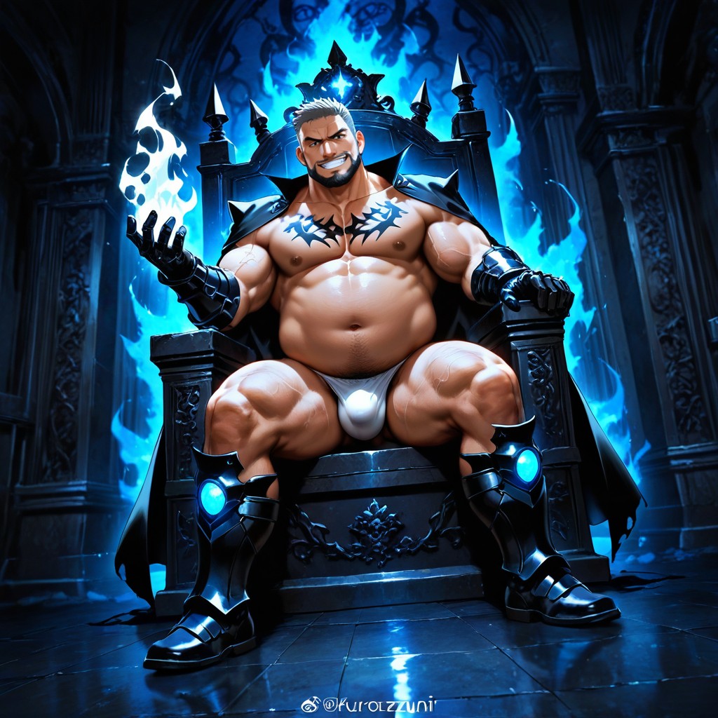 Full Body, Cocky Grin, Bara AI Gay Porn