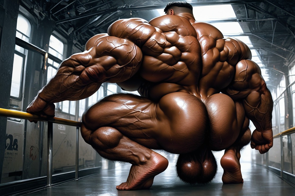 Full Body, Masculine, Hyper Arms AI Gay Porn