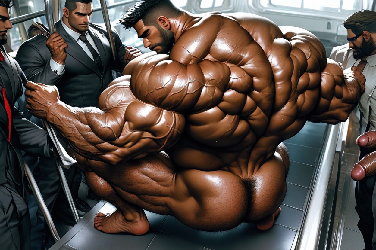 Wide Back, Hyper Neck, Hairy Shoulders AI Gay Porn