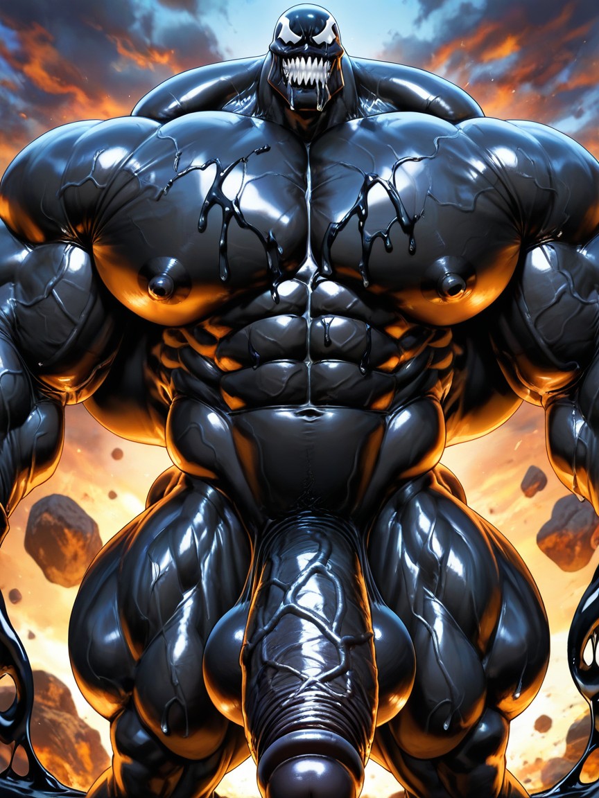 Gigantic Muscles, 25+, Penis Bigger Then Leg AI Gay Porn
