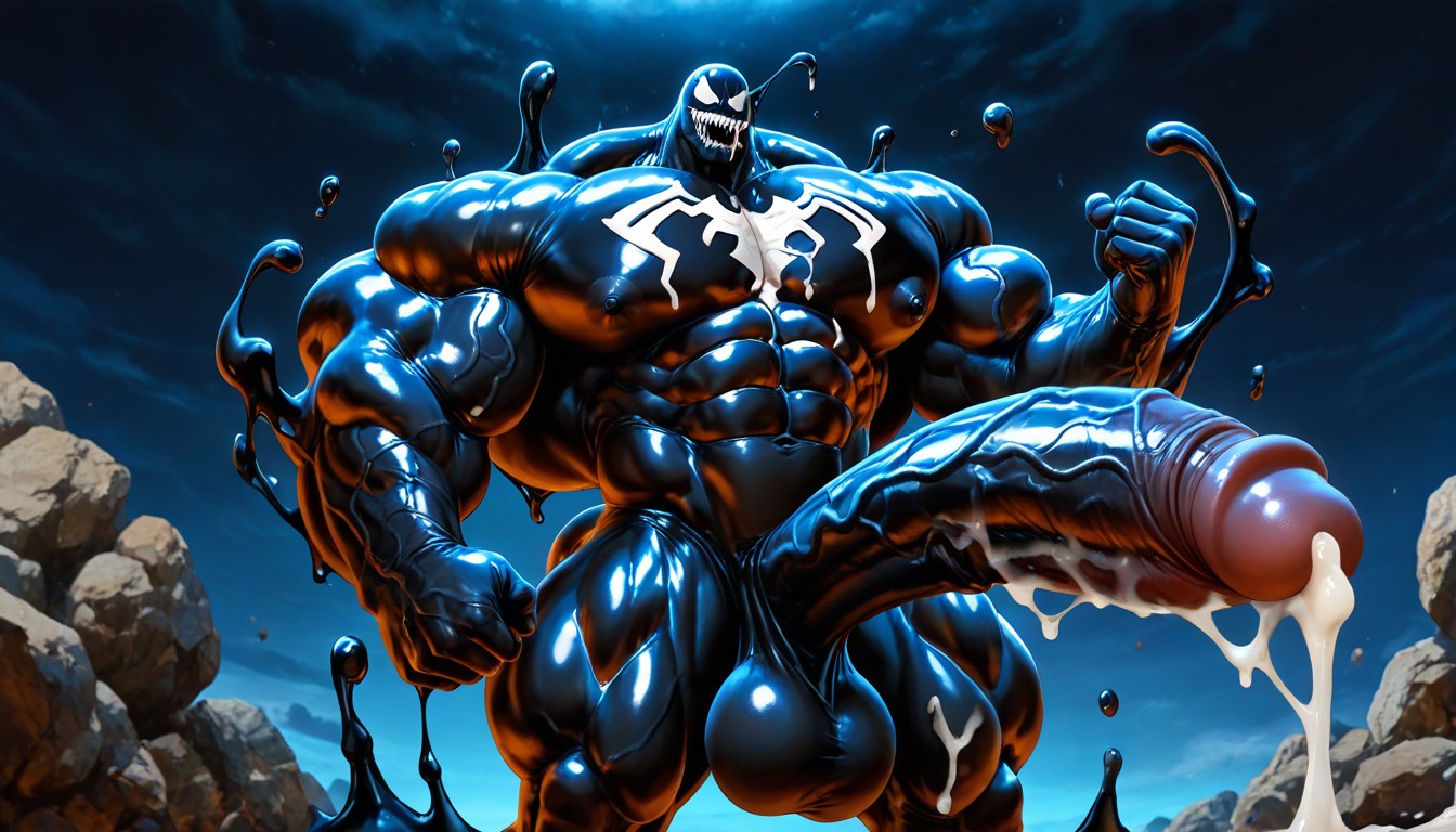 Black Penis, Hyper Nipples, Tall Muscular Physique AI Gay Porn