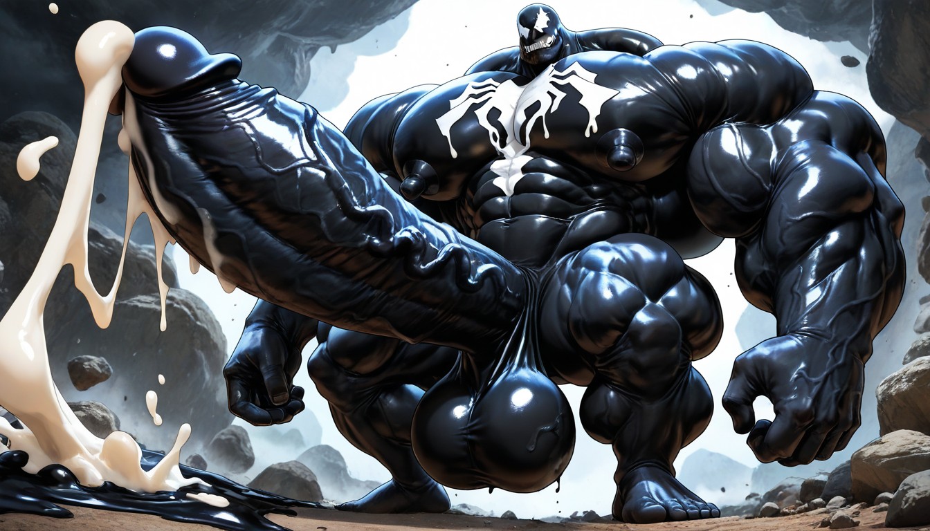 Muscular, Zoom Out, Gigantic Muscles AI Gay Porn