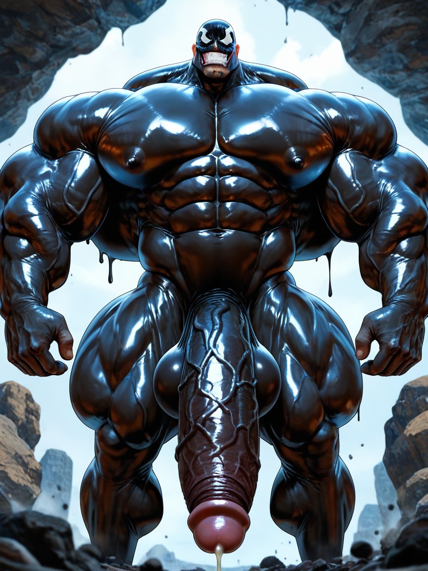 Oversize Muscle, Massive Cock, Venom AI Gay Porn