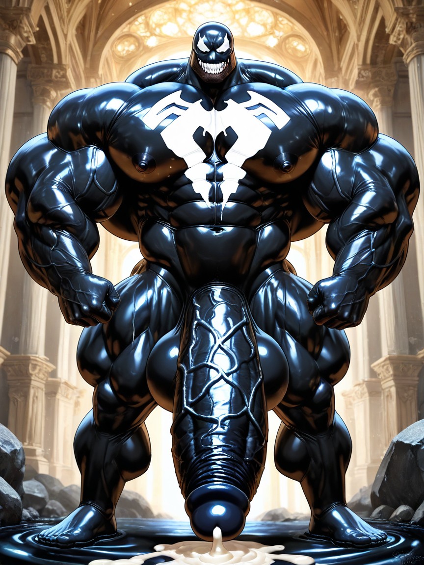 Hyper Macro, Sculpted Neck, Oversized Muscles AI Gay Porn
