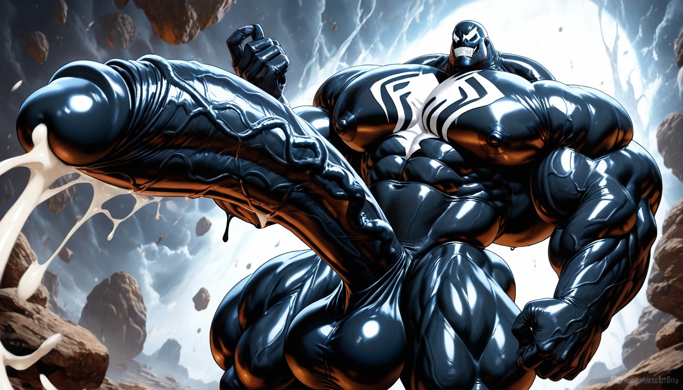 Masculine, Hyper Chest, Colossal Muscularity AI Gay Porn