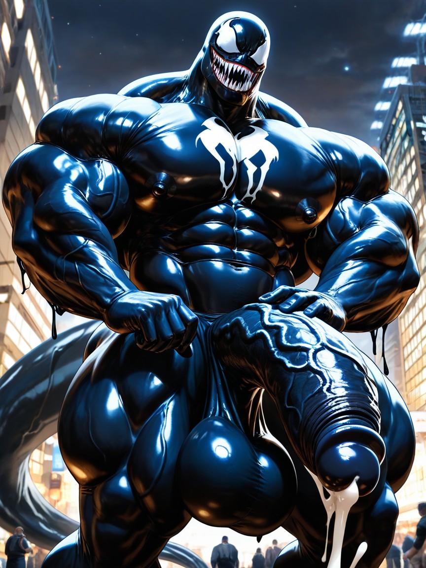 Oversized Muscles, Hyper Nipples, Muscular AI Gay Porn