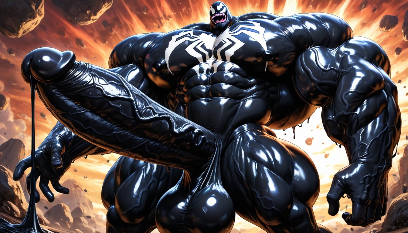 Detailed Face, Zoom Out, Venom AI Gay Porn