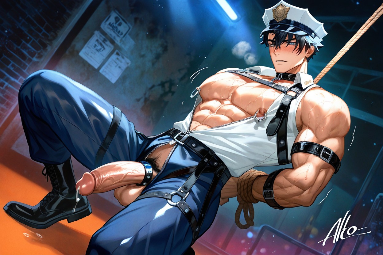 Precum, 恥ずかしい, Very Sweaty ゲイAIポルノ