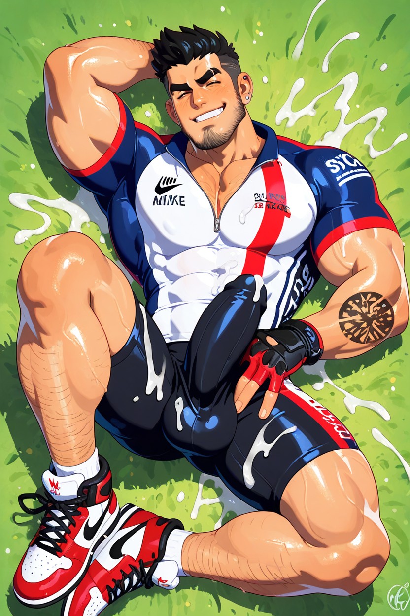 Spade Beard, Black Thick Eyelashes, Mamimi Art Style AI Gay Porn