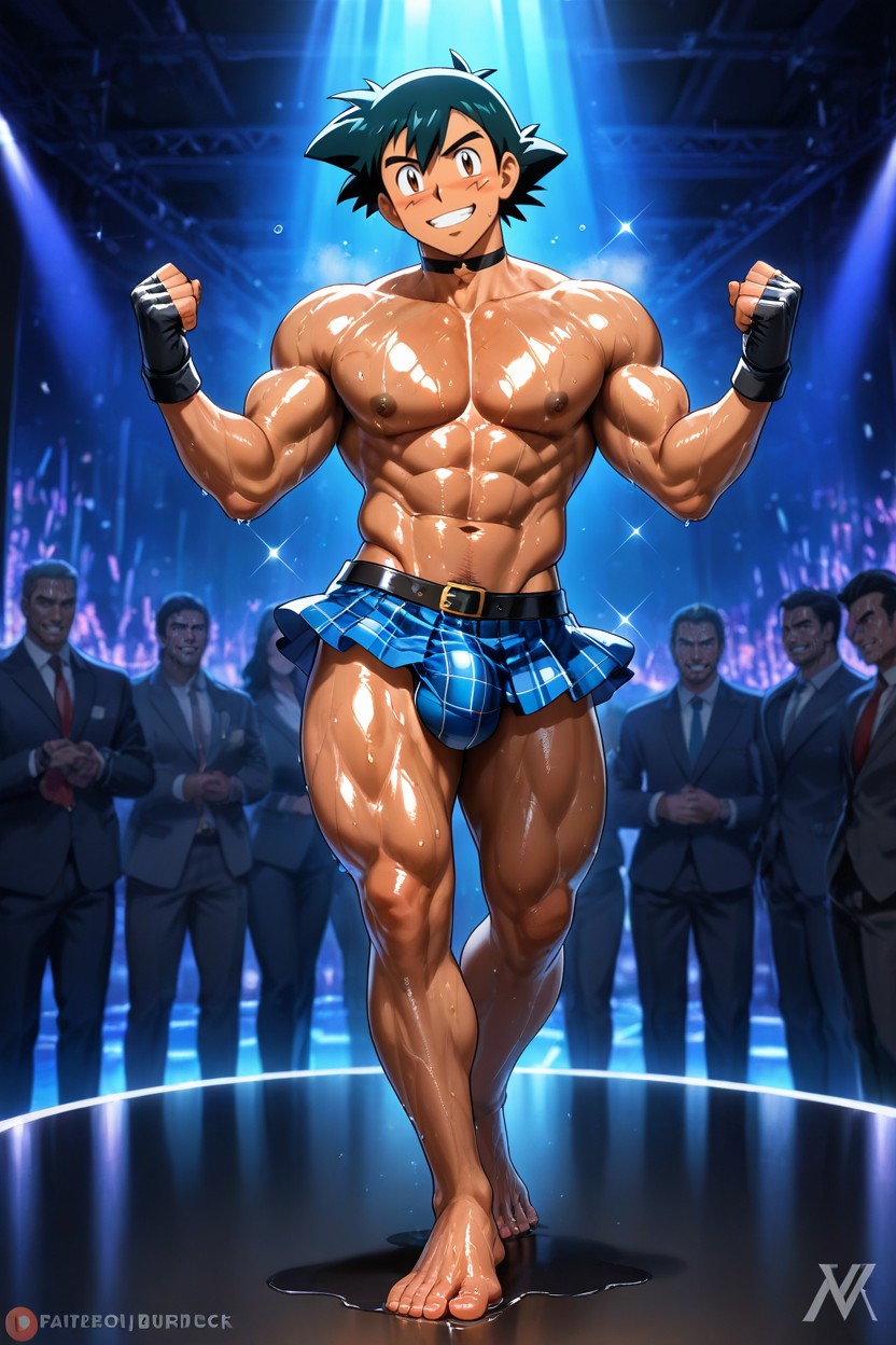 Calves, Grinning, Medium Ass AI Gay Porn