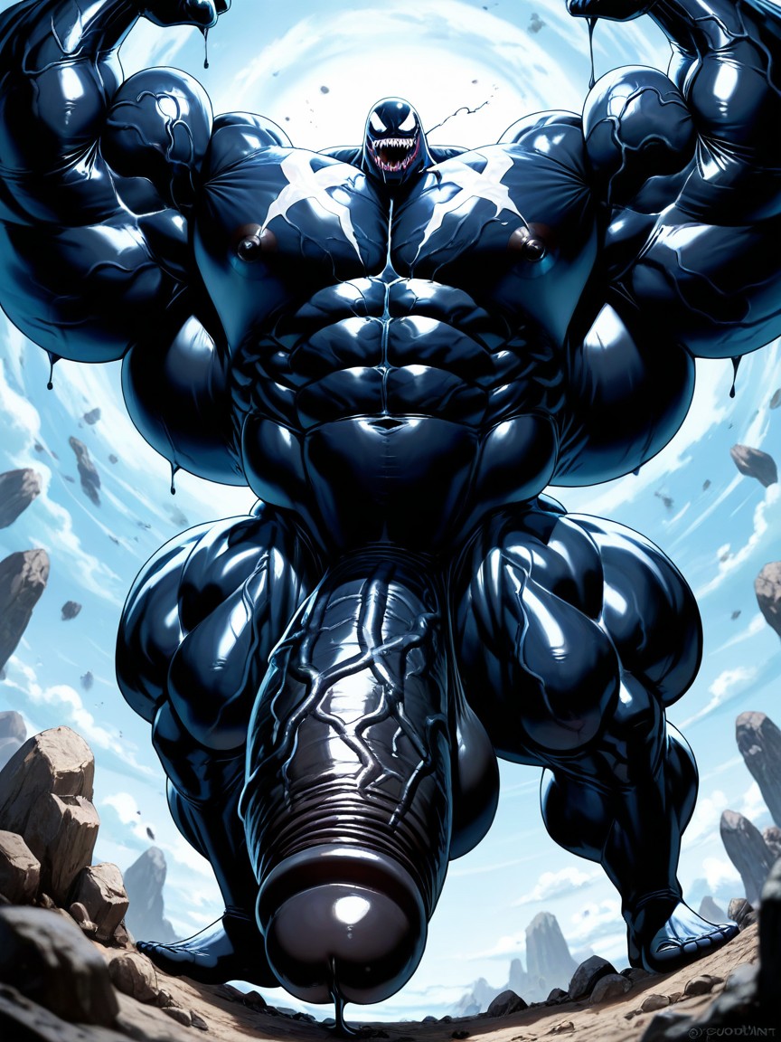 Powerful Thick Thighs, Vivid Cinematic Light Casting Rembrandt-style Deep Shadows On His Massive Bulking Body, Deeply Etched Blocky Abs AI Gay Porn