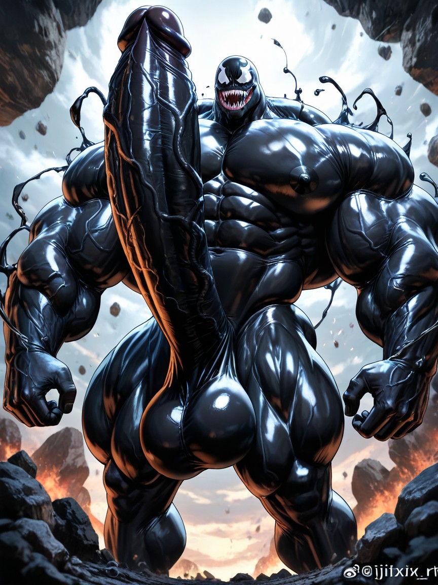 Hijiki_daixt Art Style, Powerful Thick Thighs, God Physique AI Gay Porn
