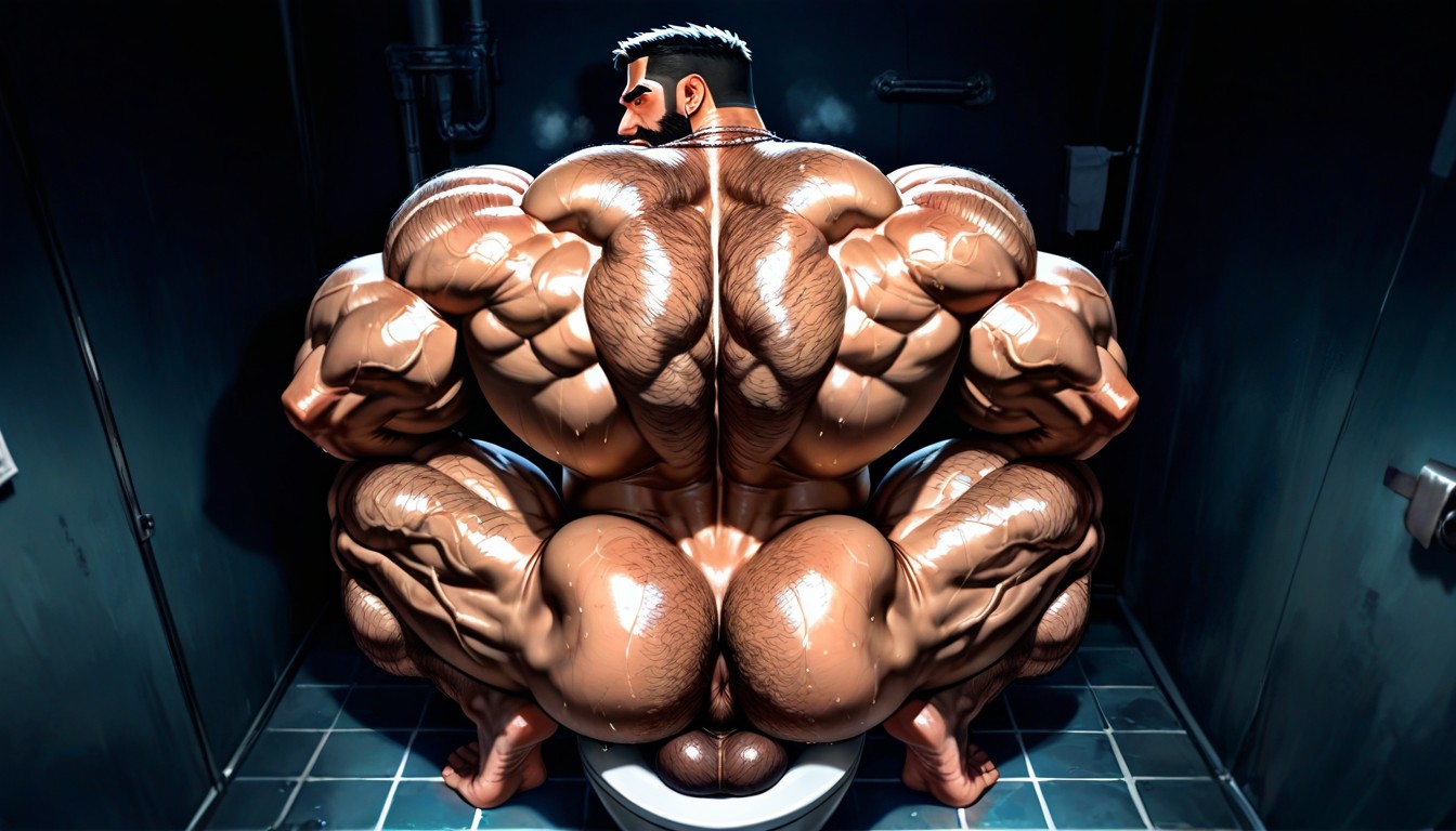Hairy Ass, Muscular Legs, Hairy Forearms AI Gay Porn