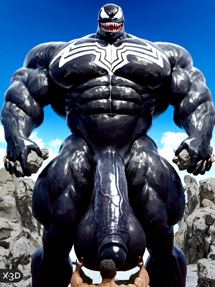 Sexy, Impossibly Long Hyper Penis, Deeply Etched Blocky Abs AI Gay Porn