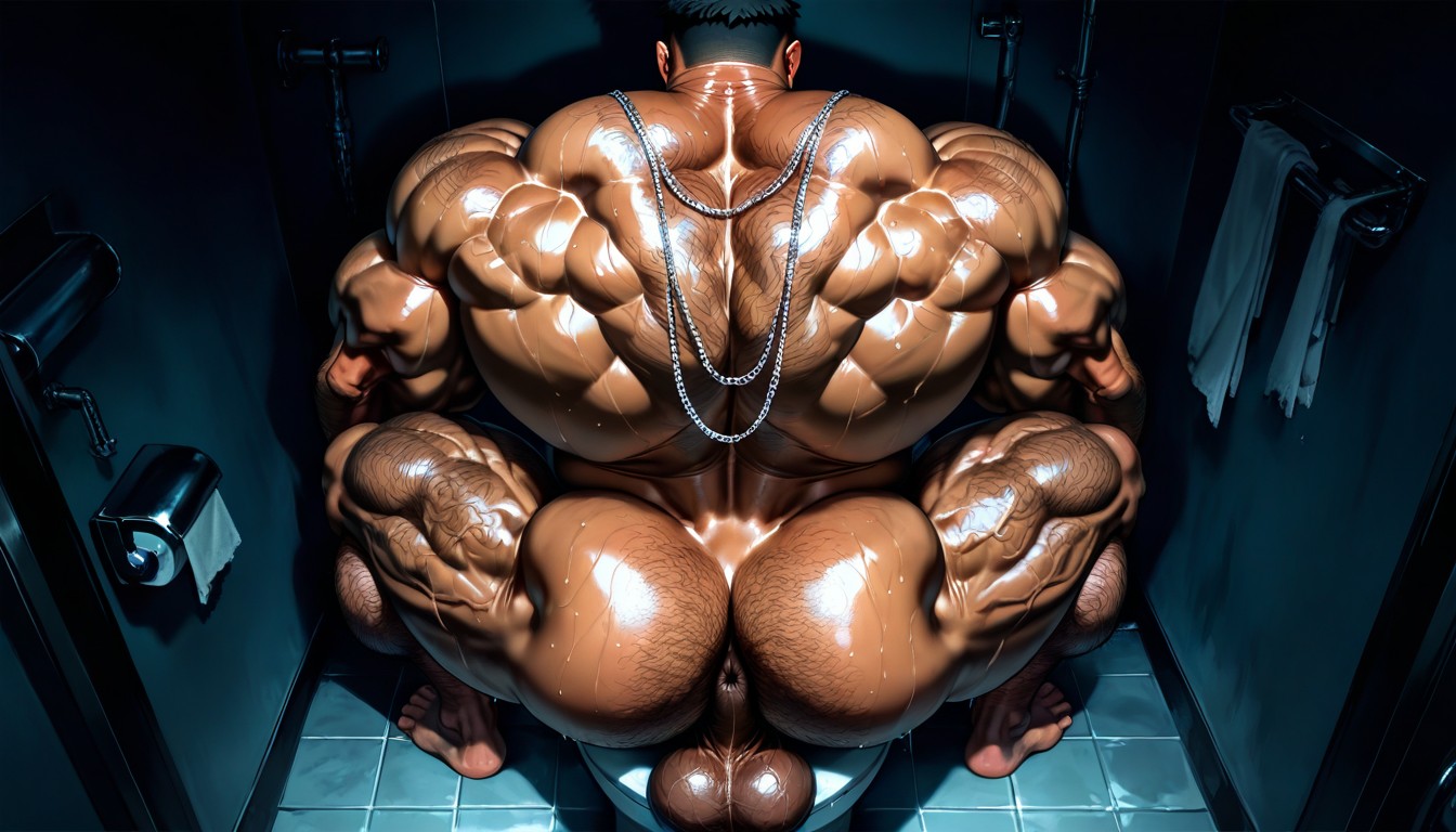 Big Earrings, Wide Muscle Back, Veiny Arms AI Gay Porn