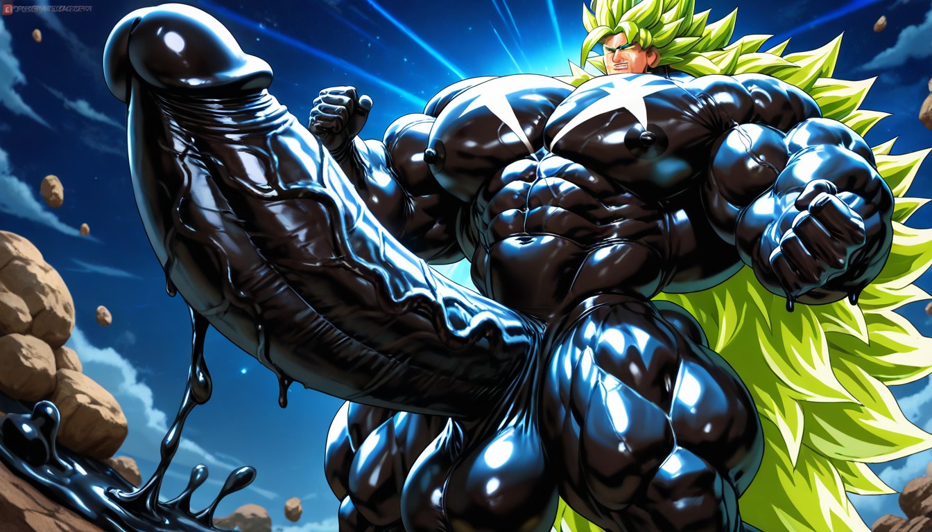 Black Goo Latex, Black Nipples, Enormous Bulging Chest And Arms Porno gay IA