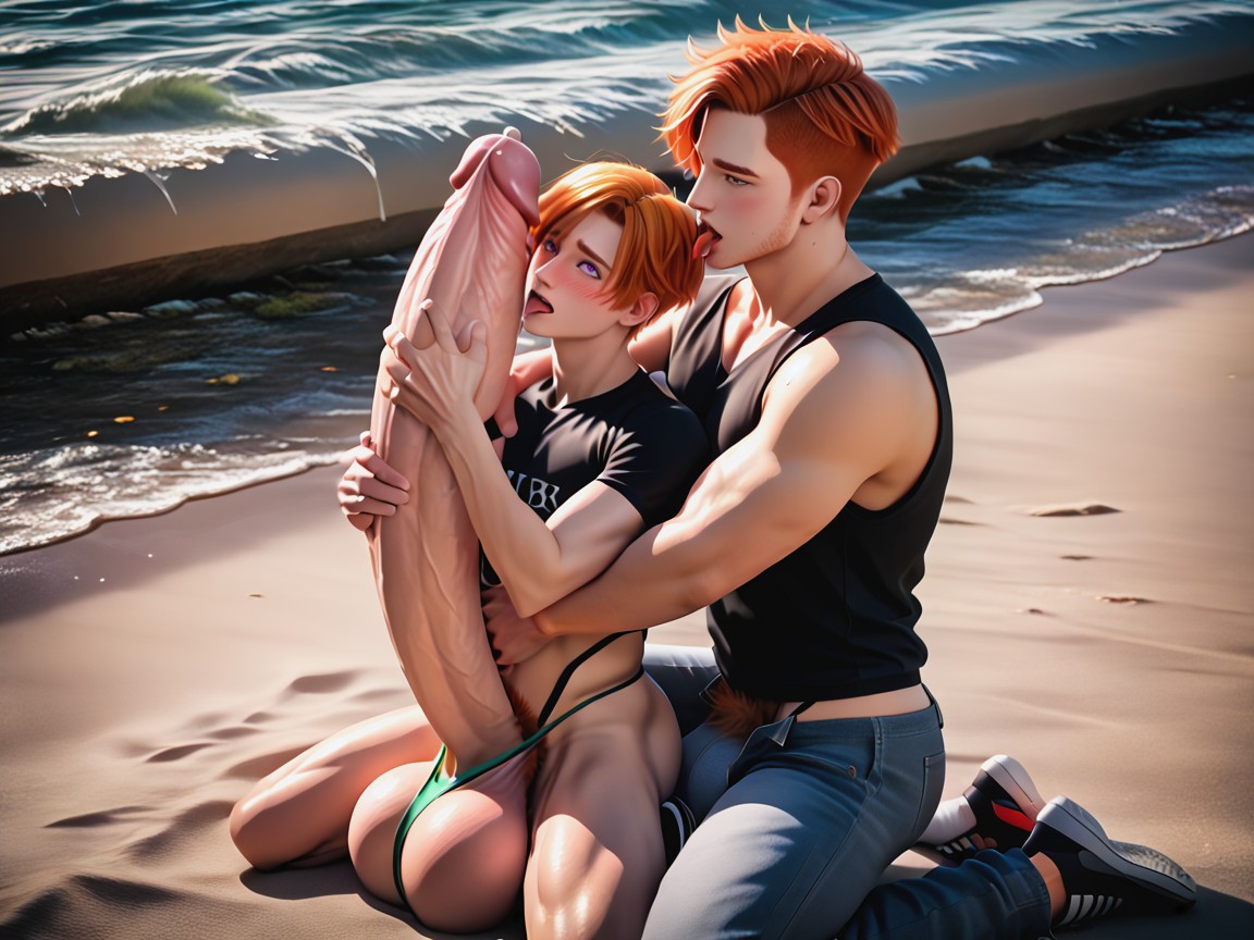 Cock Bigger Than Body, Male Pixiecut Hair, Male Pixiecut AI Gay Porn