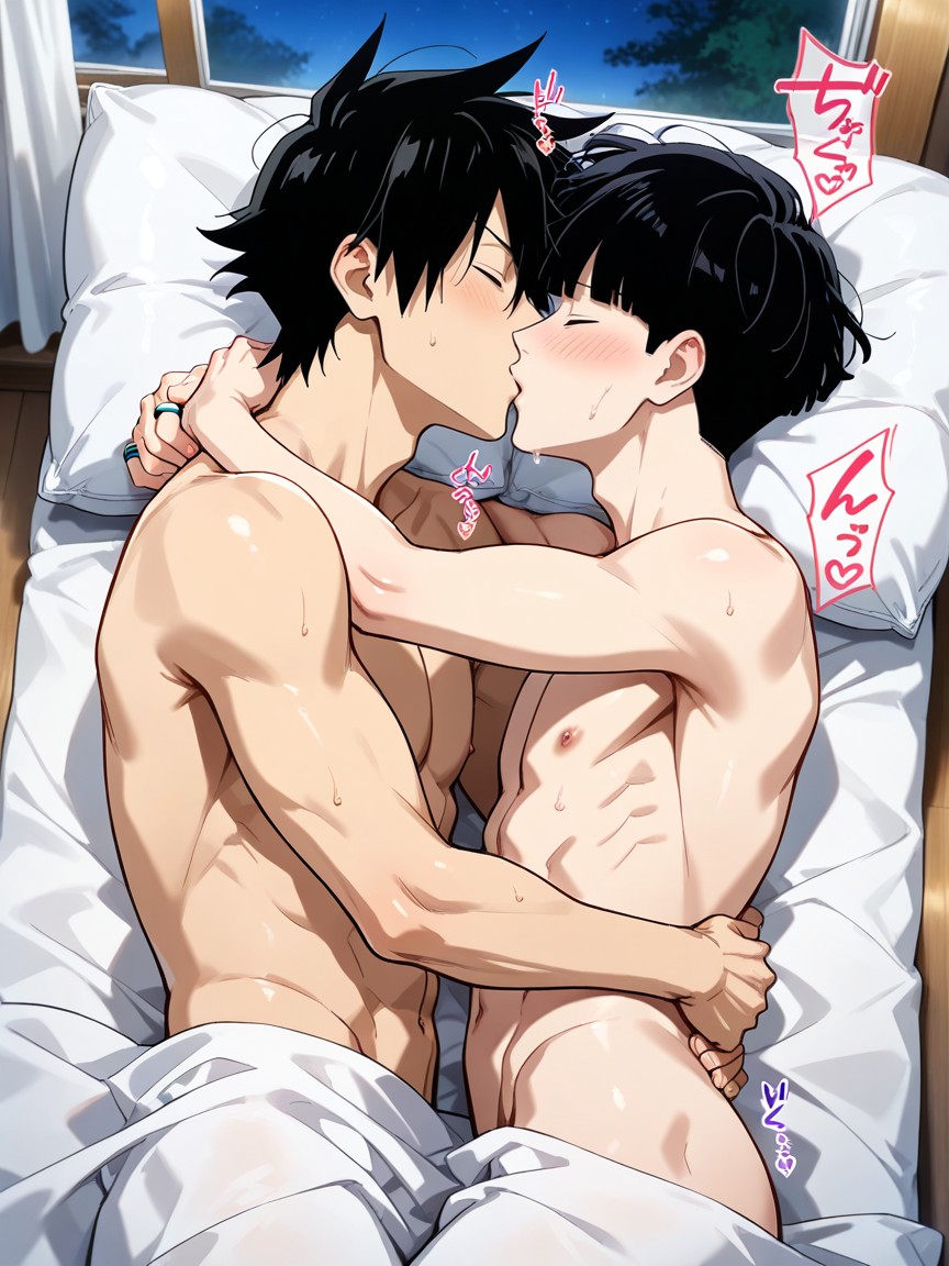 Arms Around Neck, Sheer Curtains, Fit AI Gay Porn