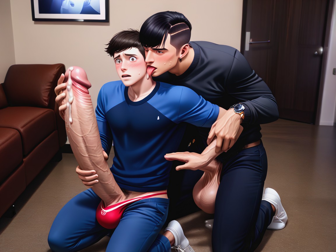 Male, Helping Hand, Cock Bigger Than Body AI Gay Porn