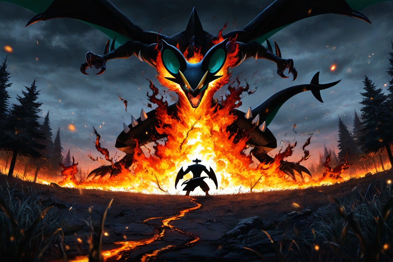 Front Side Pure Black Silhouette, Dramatic, Thick Smoke Rising AI Gay Porn