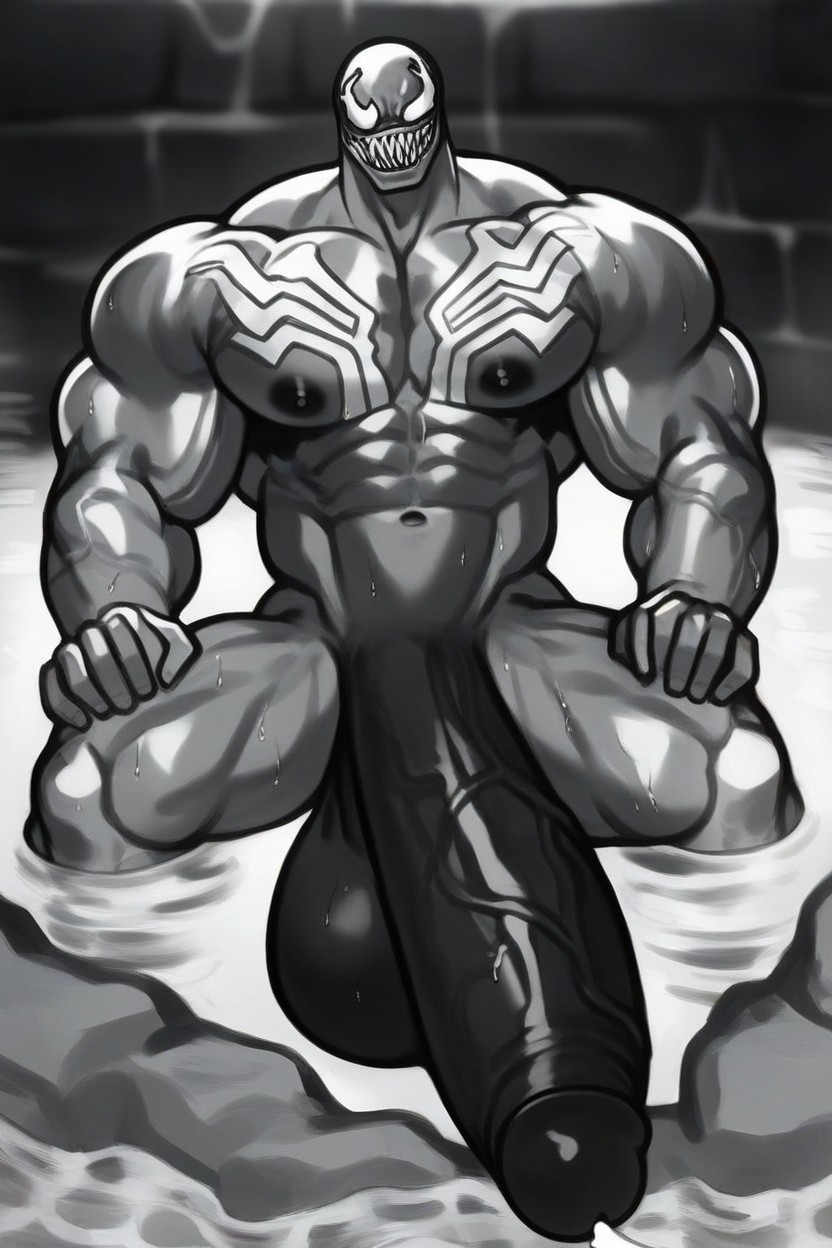 Sweat, Orgasm, Venom /marvel/ Porno gay IA