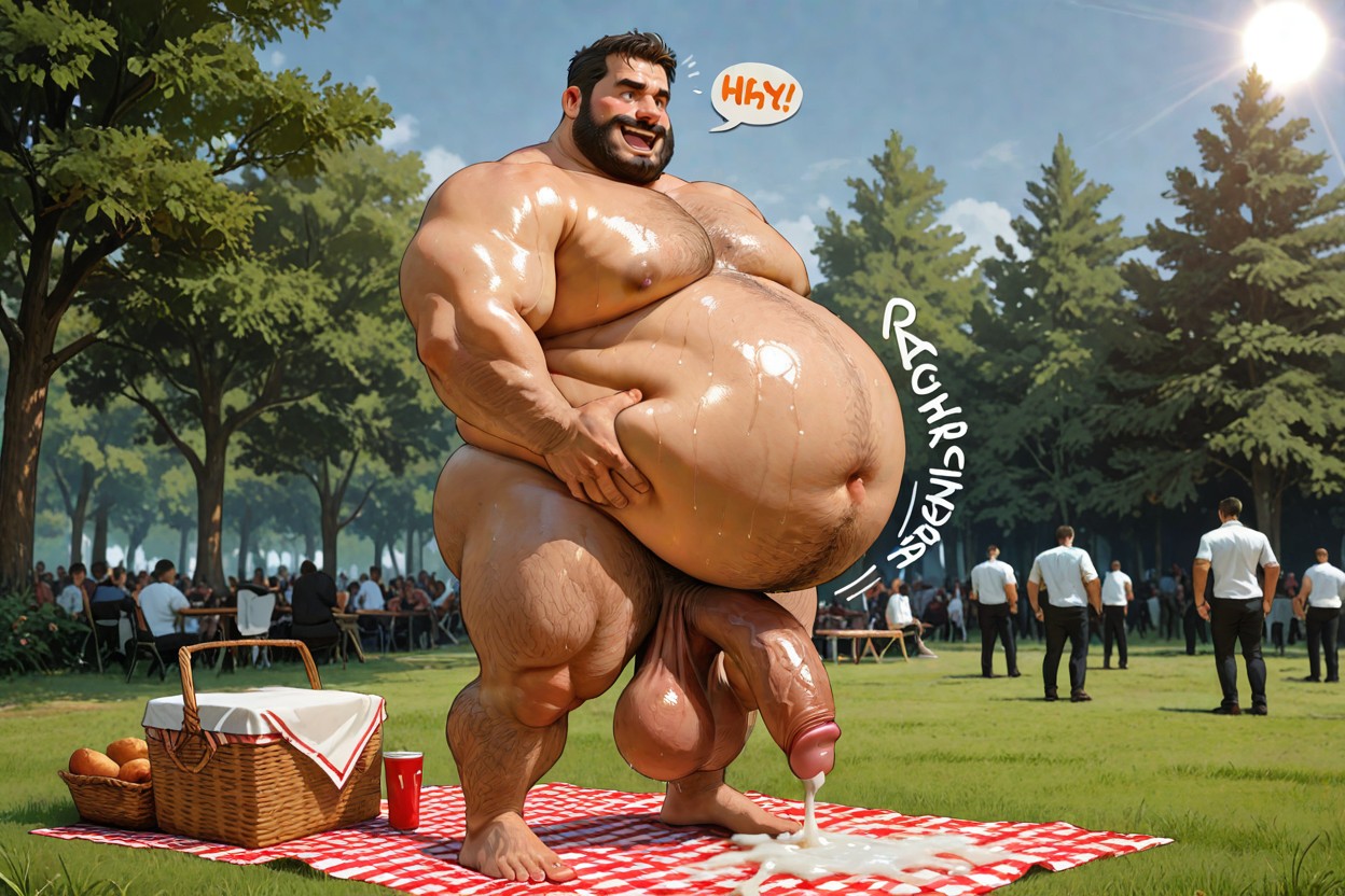 Moustache, Gigantic, Hot Environment AI Gay Porn
