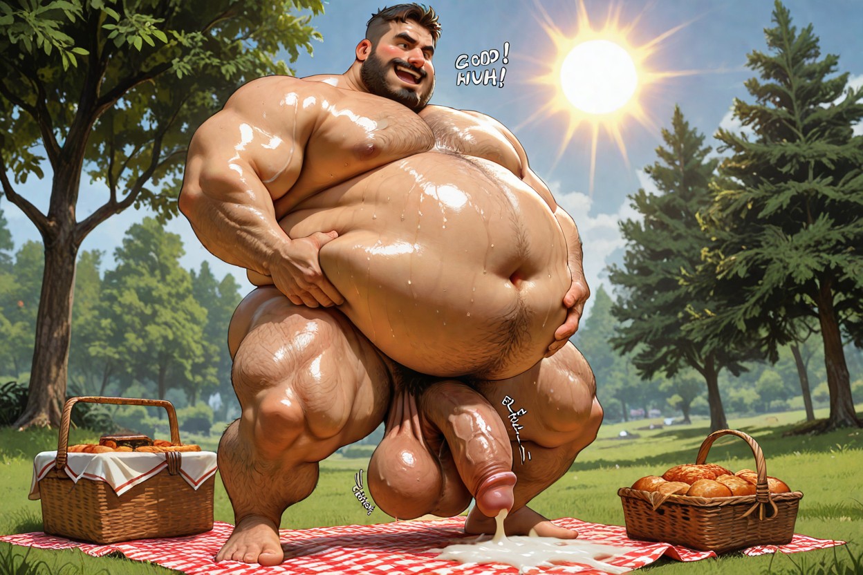 Giant Balls, Teacher Gets Boner, Hands Holding Belly AI Gay Porn