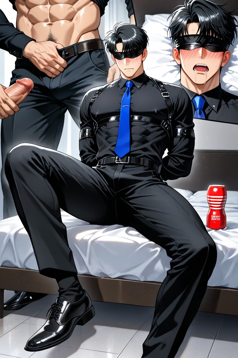 In The Bed, Medium Ass, Being Groped From Behind By Someone AI Gay Porn