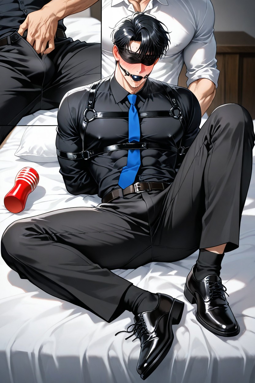 Close-up View, Legs Spread, Slightly Puffy Top Of Head Porno gay IA