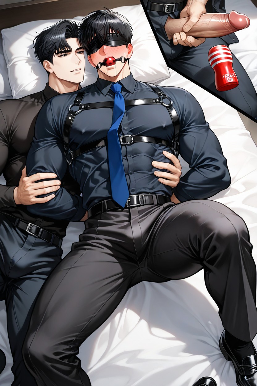 Large, 25+, Legs Spread AI Gay Porn