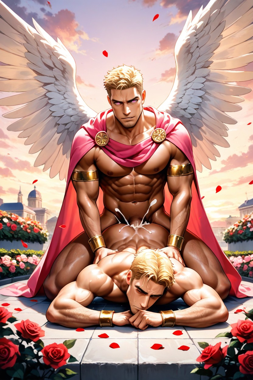 +, Outside, Kneeling AI Gay Porn