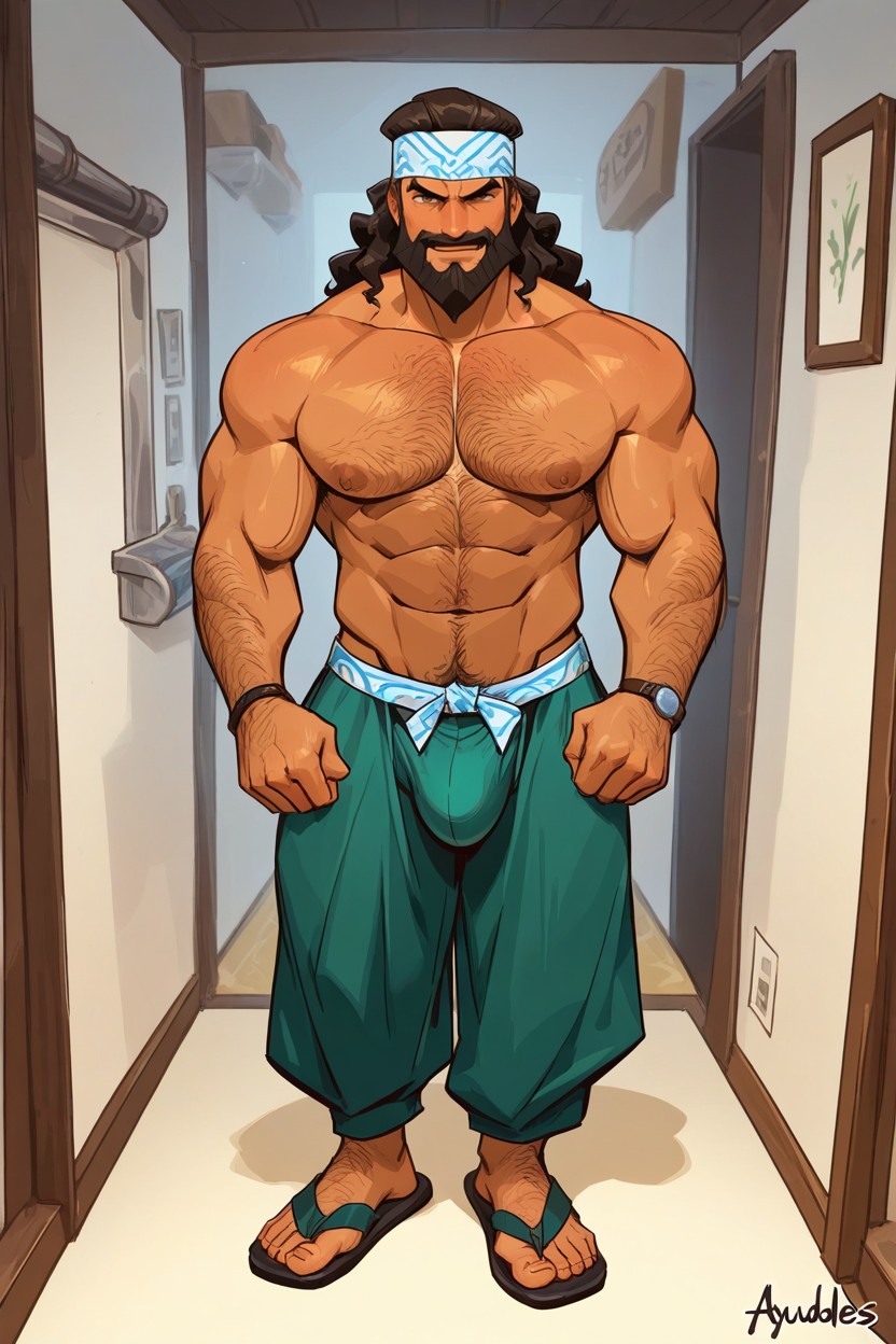 Arab, Daddy, Square Beard AI Gay Porn