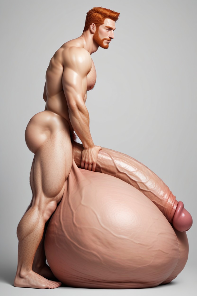 Gigantic Cock, Massive Oversized Hyper Balls, Hyper Balls AI Gay Porn