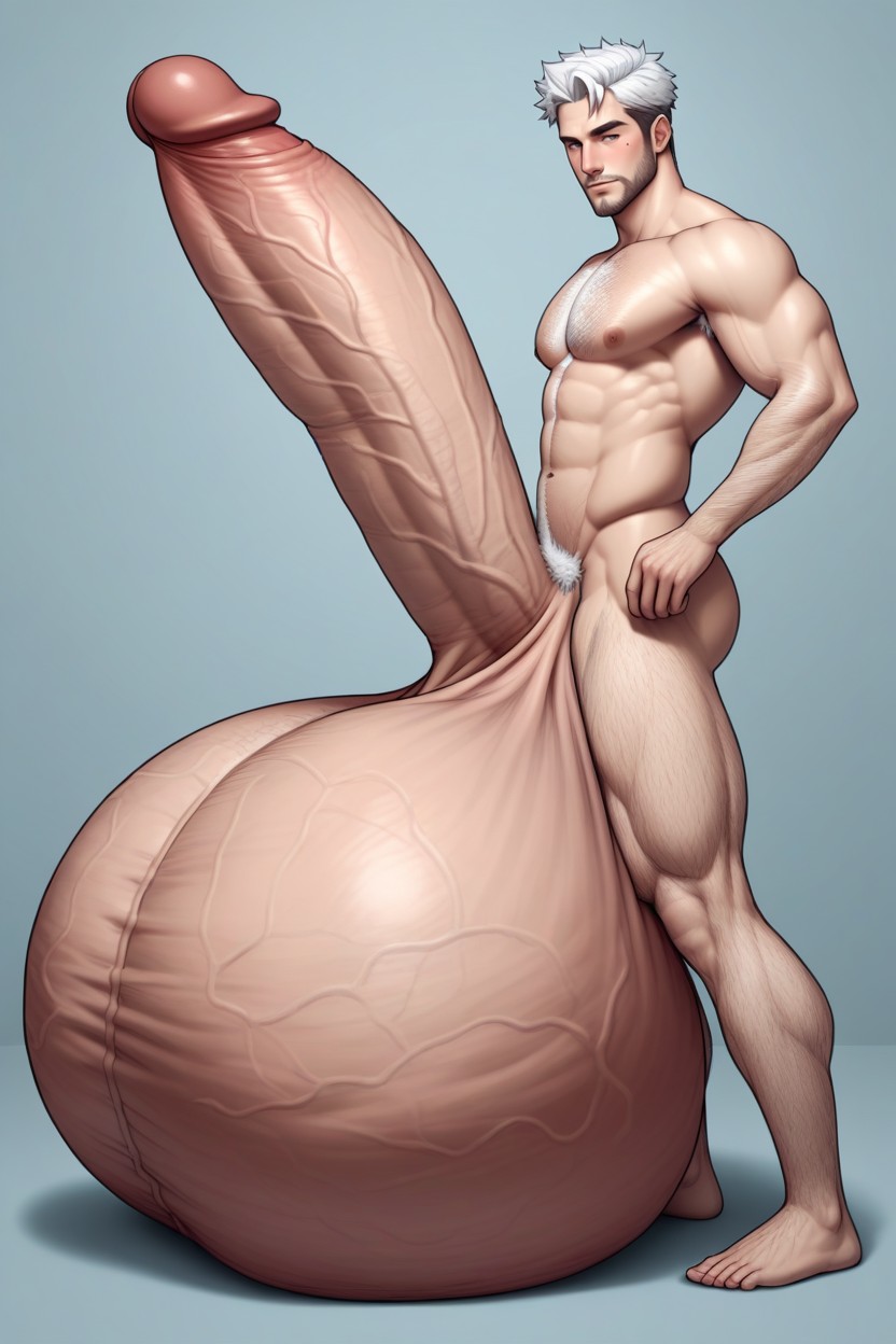 Gigantic Cock, Hyper Massive Balls, Extreme Cock Growth AI Gay Porn
