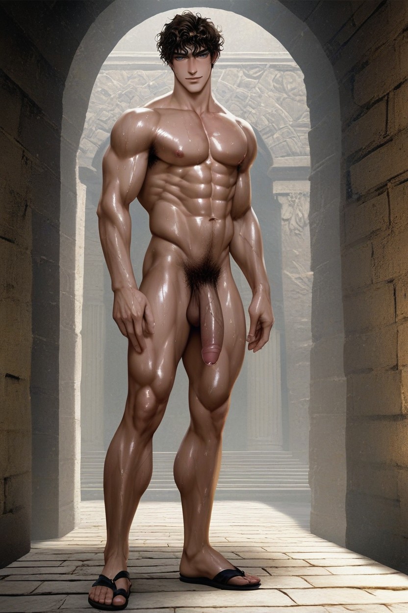 Veiny Cock, Big Thick Cock, Brown Hair Porno gay IA
