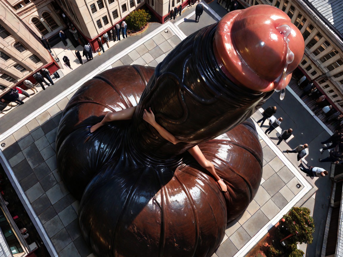 Detailed, Detailed, Absurdly Impossibly Giant Colossal Hyper Cock AI Gay Porn