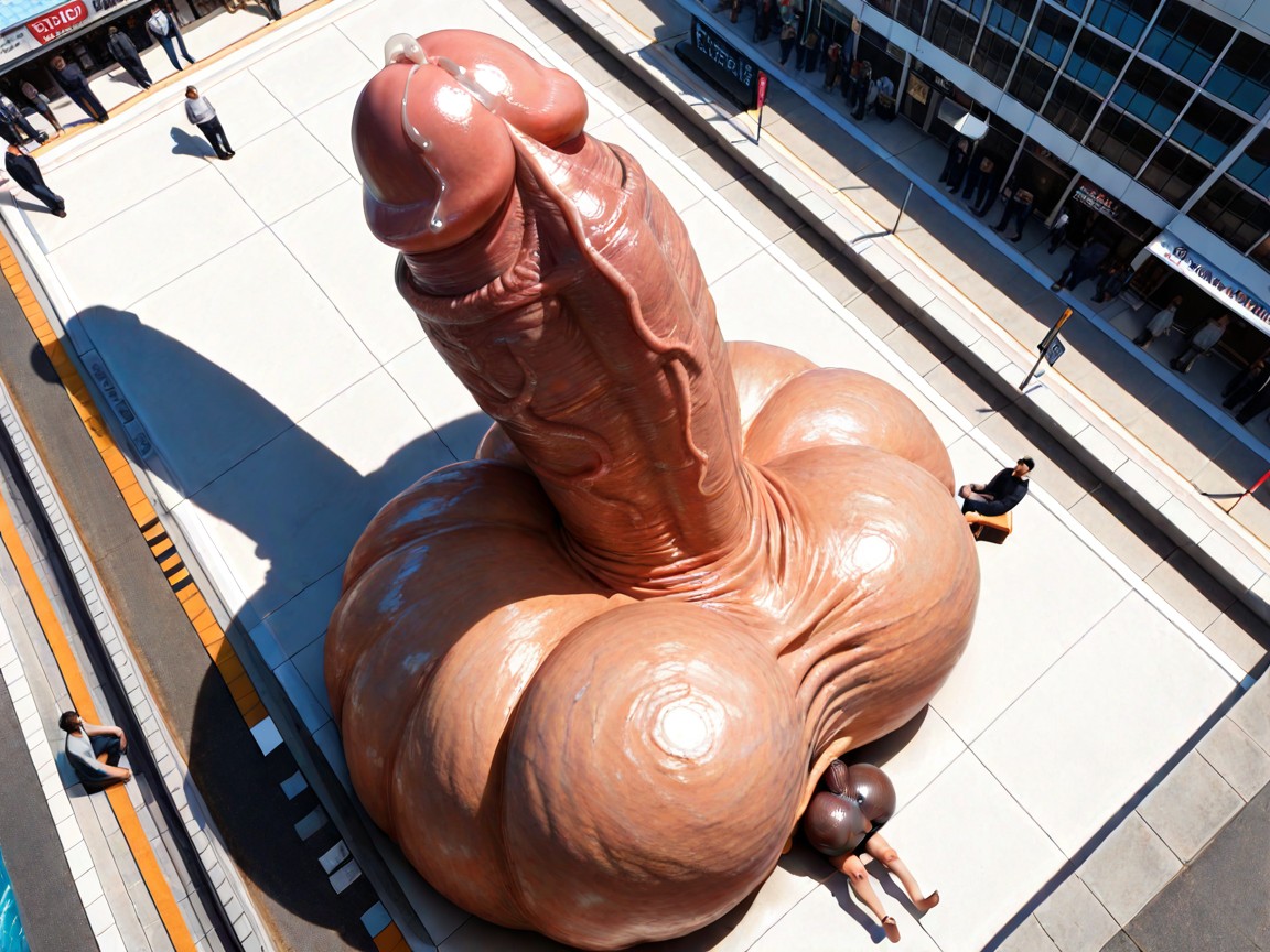 K, Perfect Realistic Smooth Foreskin, Public AI Gay Porn