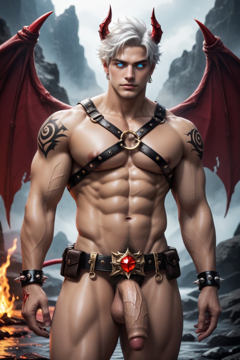Sword, Muscular, Tattoos AI Gay Porn