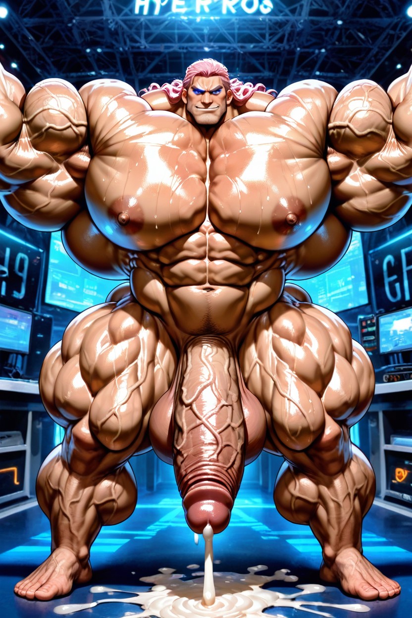 Veiny Quads, Huge Butt, Huge Muscular Glutes AI Gay Porn