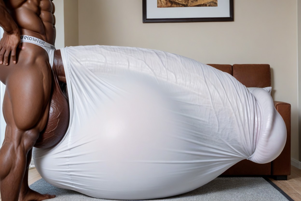 Extreme Hyper Testicles, Hyper Bulge, Oversized Hyper Gigantic Balls AI Gay Porn