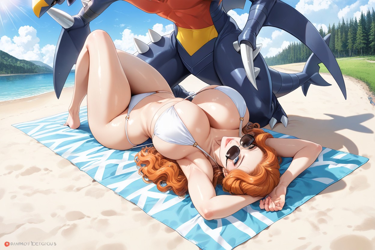 Calm Water, Huge Breasts, Both In Frame AI Gay Porn