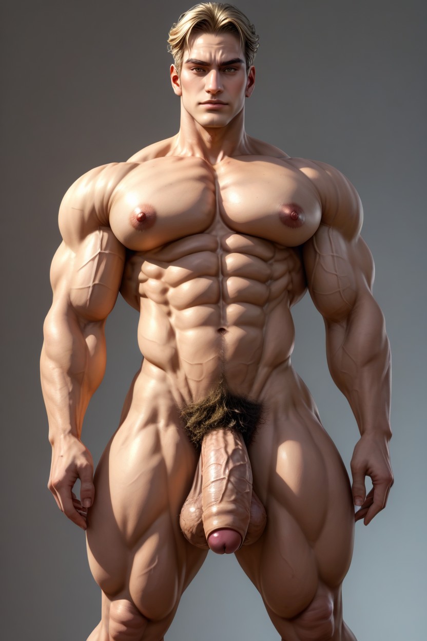 Standing, Long Foreskin, K Resolution AI Gay Porn