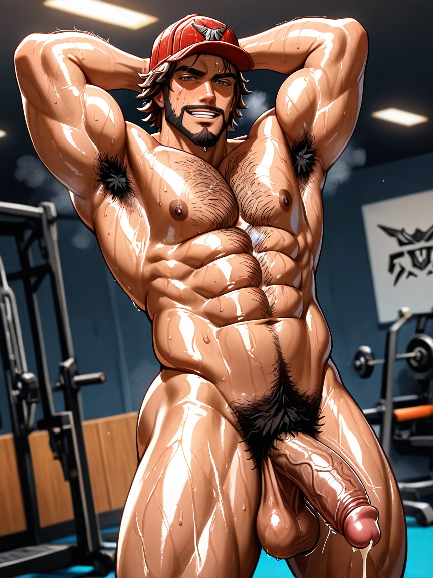 25+, Pale Skin, Gym AI Gay Porn