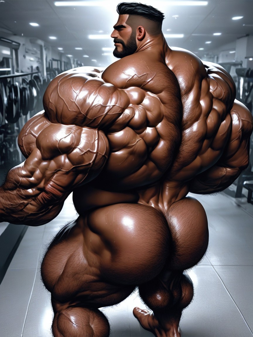 Wide Back, Hyper Head, Veiny Arms Porno gay IA