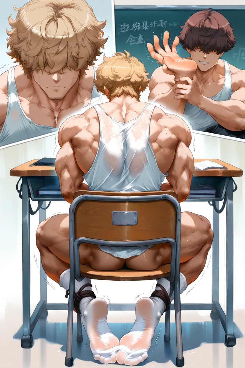 Tickling Jock Feet, Cutesexyrobutts Style, Hands Scratch Feet AI Gay Porn