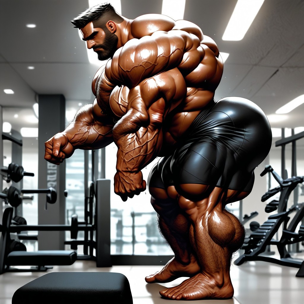 Hairy Forearms, Detailed Realistic Image, Muscular Ass AI Gay Porn