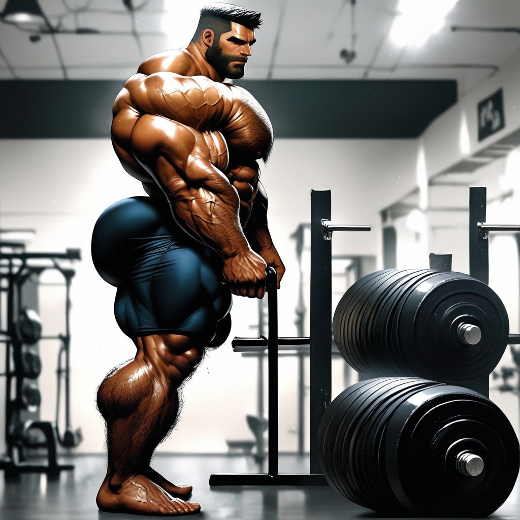 Massive Meaty Body, Long Strong Neck, Muscular Ass AI Gay Porn