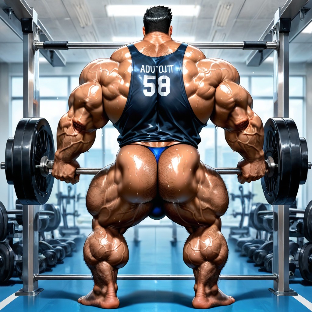 Bodybuilder, Muscular Legs, Barefoot AI同性戀黃片