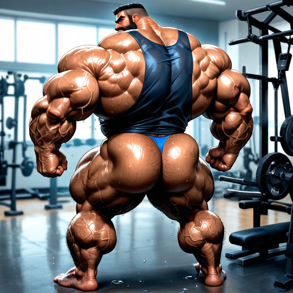Big Lats, Huge Black Beard, Naked AI Gay Porn